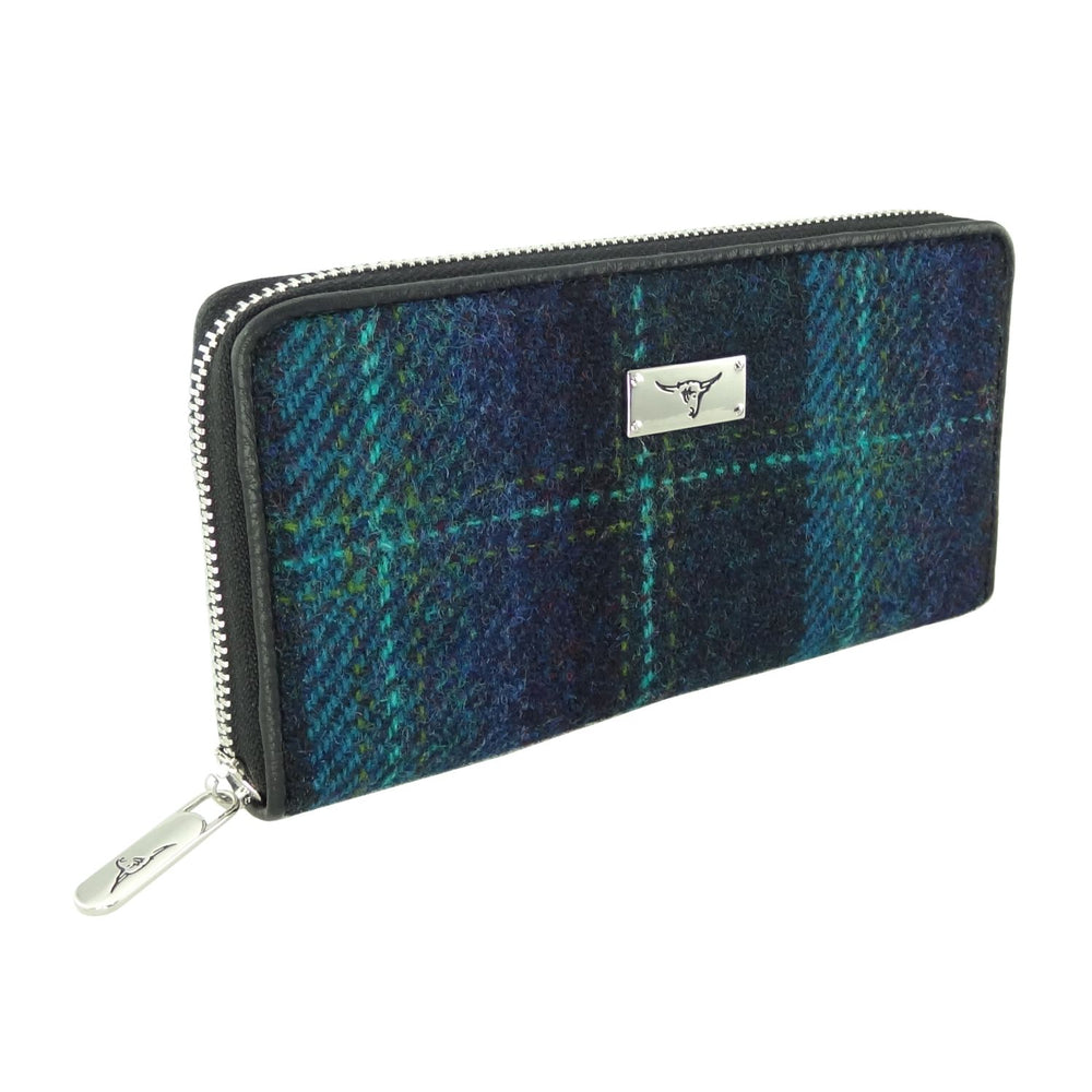 Harris Tweed 'Staffa' Long Zip Purse