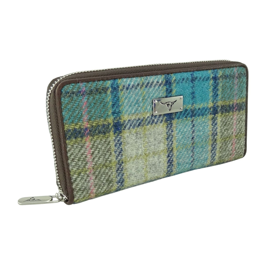 Harris Tweed 'Staffa' Long Zip Purse