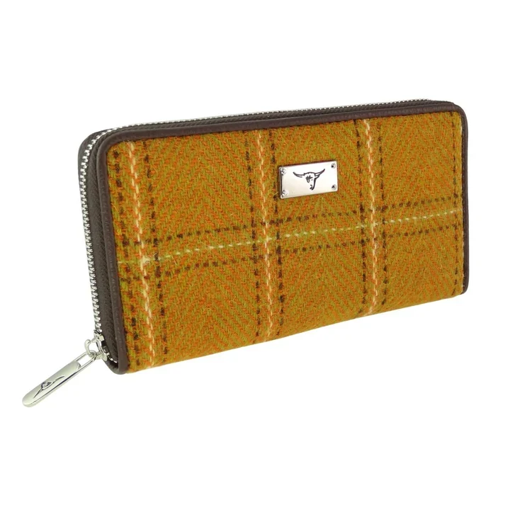 Harris Tweed 'Staffa' Long Zip Purse