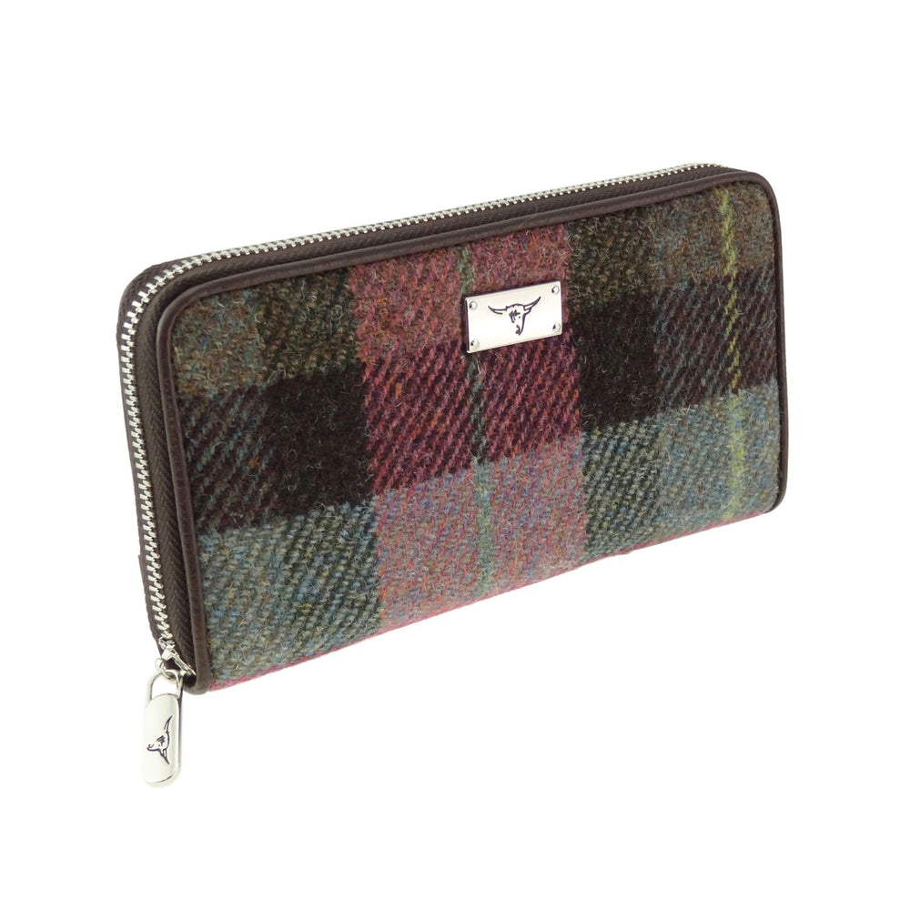 Harris Tweed 'Staffa' Long Zip Purse
