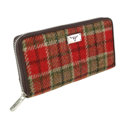 Harris Tweed 'Staffa' Long Zip Purse