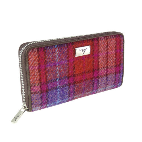 Harris Tweed 'Staffa' Long Zip Purse