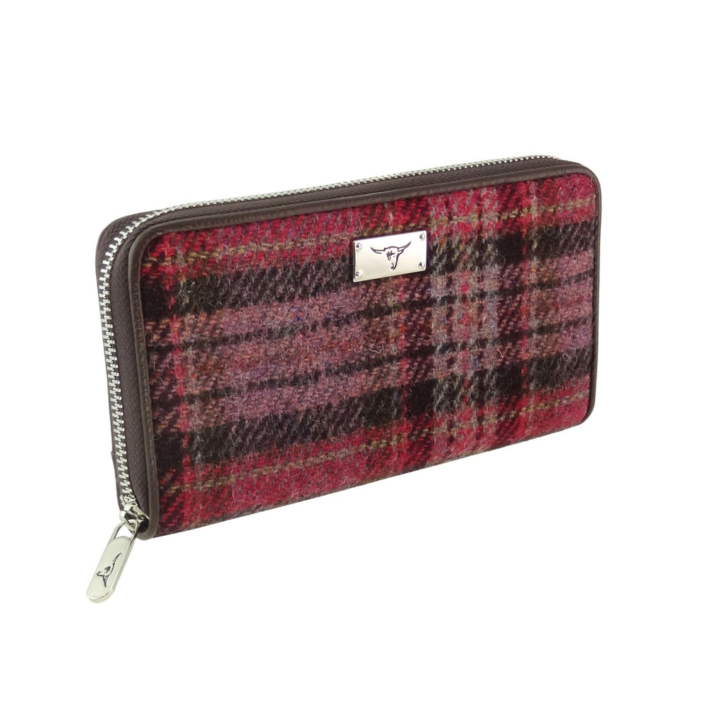 Harris Tweed 'Staffa' Long Zip Purse