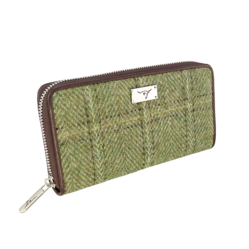Harris Tweed 'Staffa' Long Zip Purse