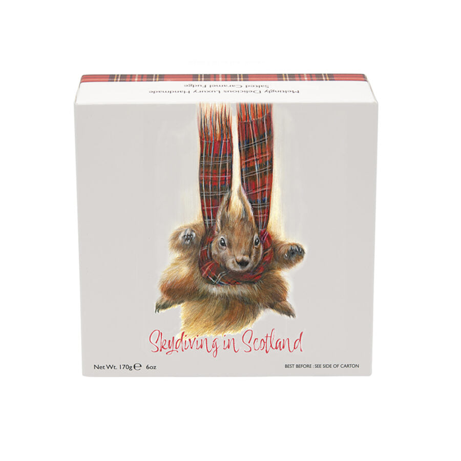 Gardiner's Skydiving in Scotland Salted Caramel Fudge Carton 170g