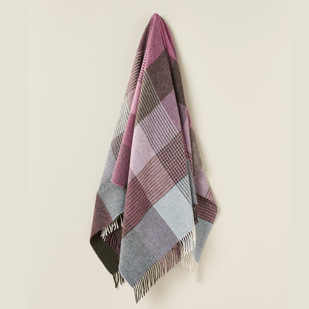 SHETLAND PURE NEW WOOL BLANKET - LINDLEY HEATHER