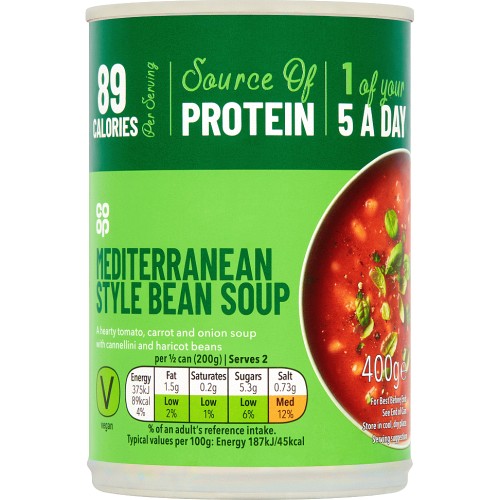 Co Op Mediterranean Style Bean Soup 400g