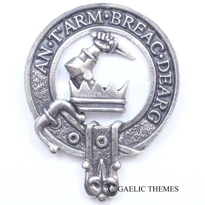 Scottish Clan Family Name Cap Badge   MacPherson - Young