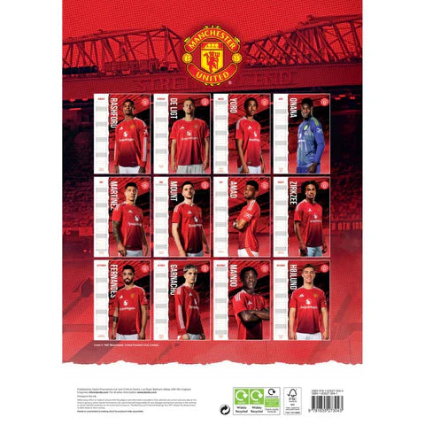 Manchester United 2025 Calendar