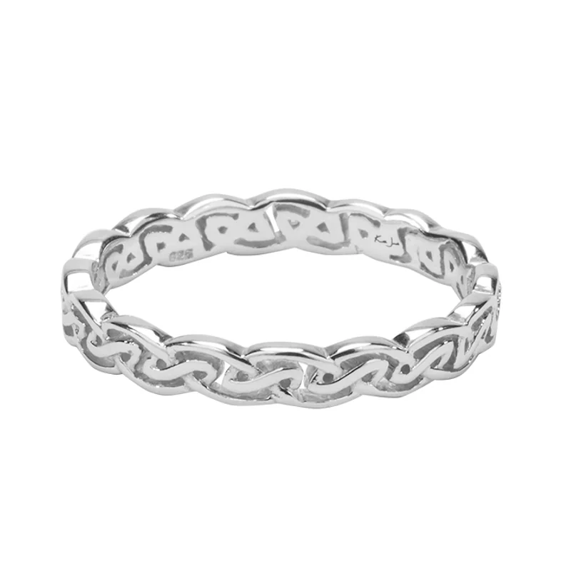 Eternity Knot "Tay" Ring Narrow