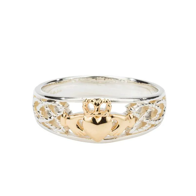 Tapered Claddagh Ring