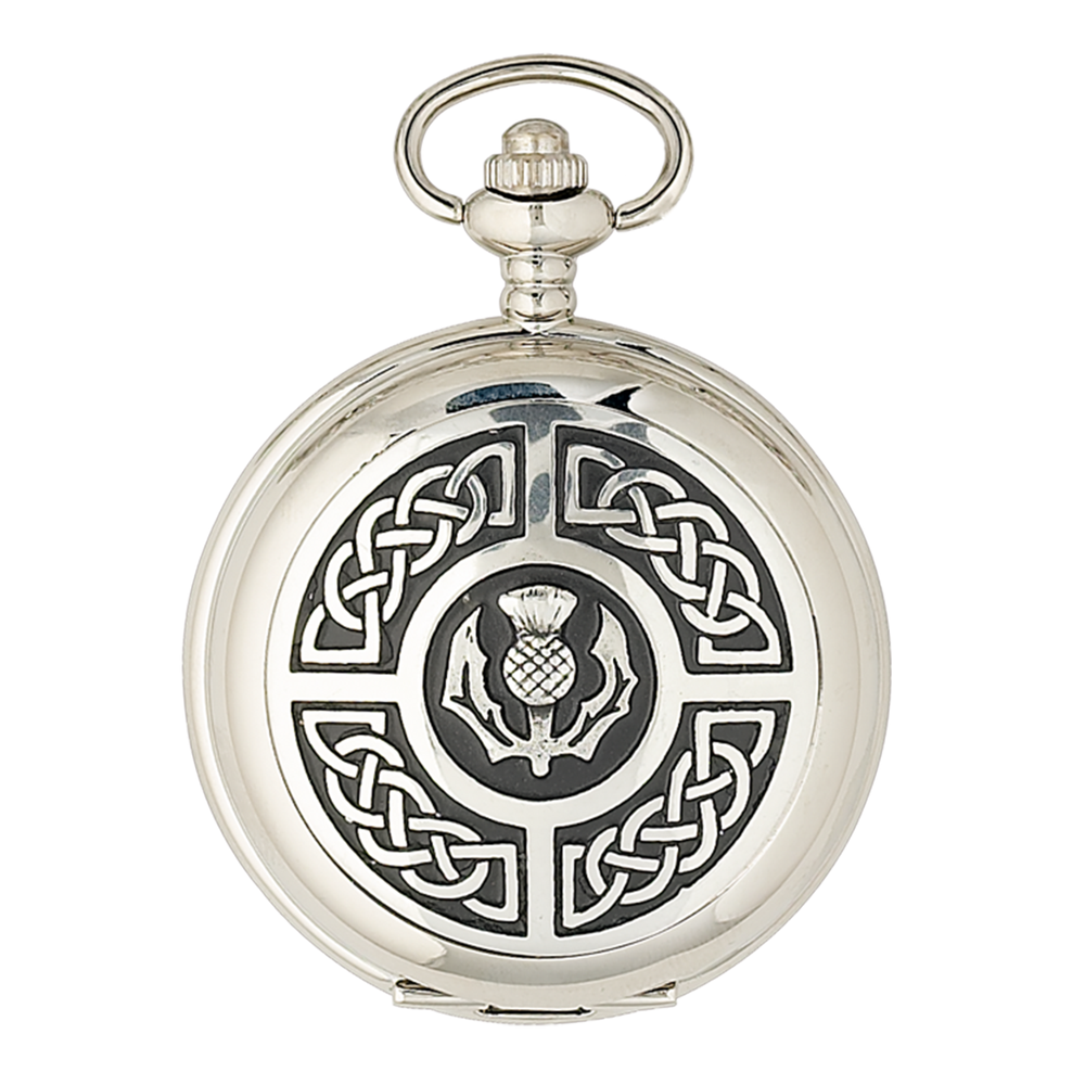 Celtic & Thistle Quartz Pocket Watch