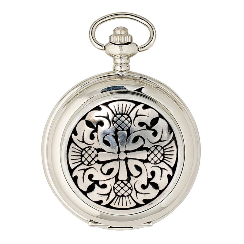 Four Thistle Mechanical Pocket Watch
