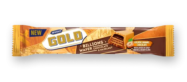McVities Gold Billions Wafer Choc & Hazelnut 39g