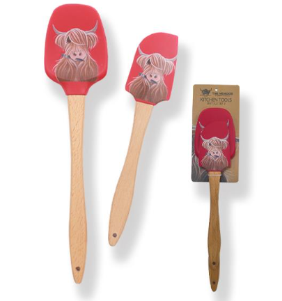McMoo Tartan Paint Spatula (Set of 2)
