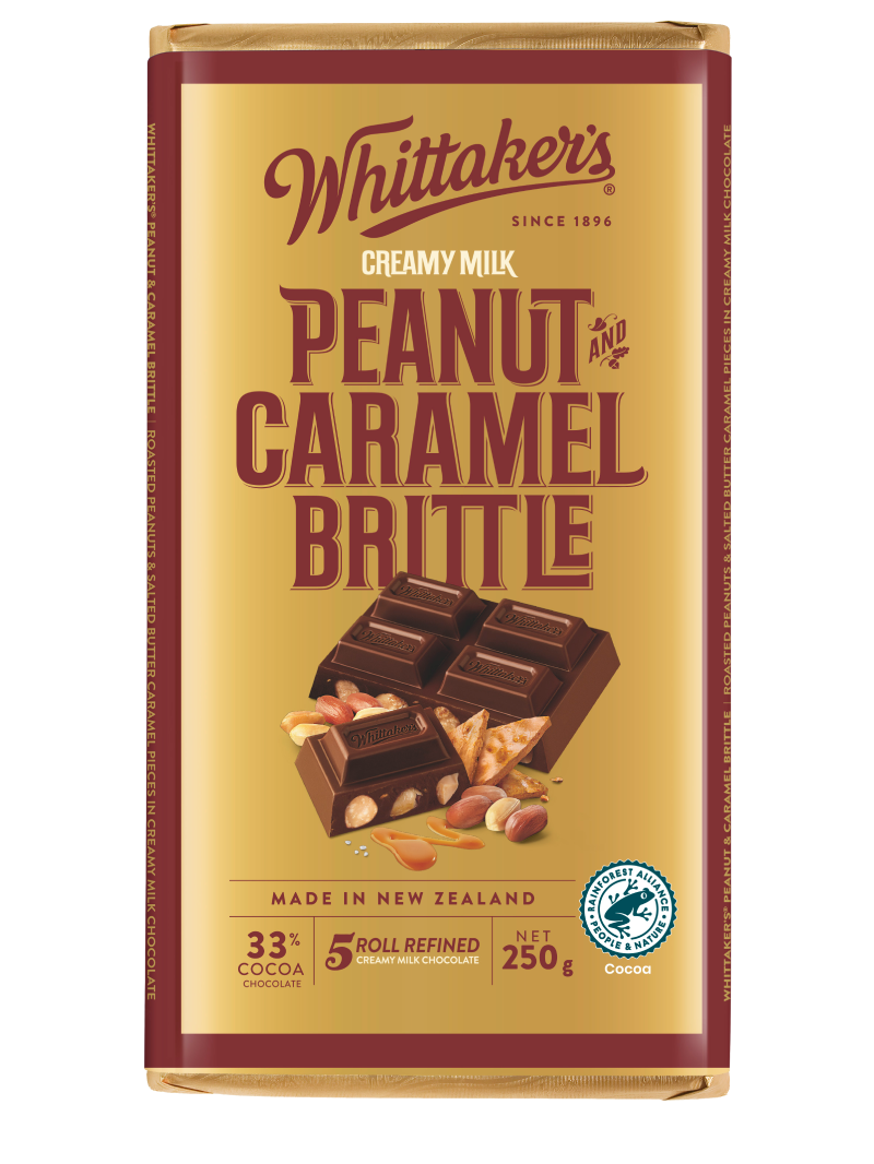 Whittaker's Creamy Milk Peanut and Caramel Brittle 250g