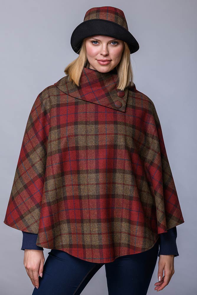 Mucros Weavers Tweed Poncho
