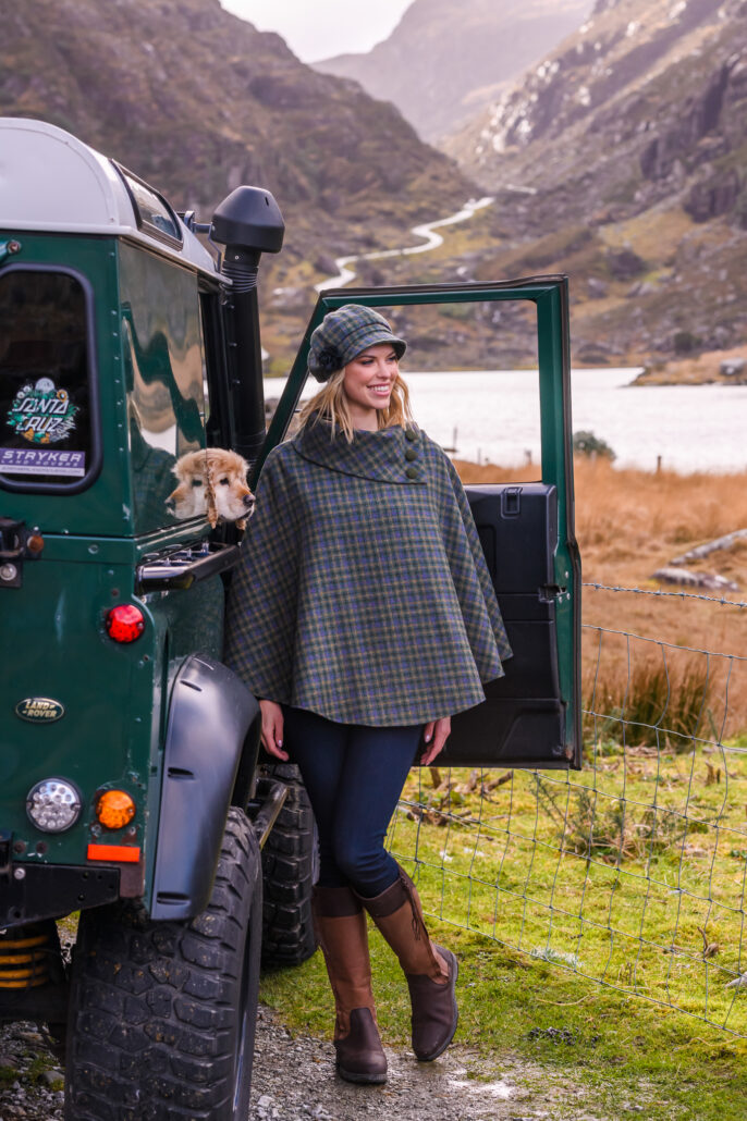 Mucros Weavers Tweed Poncho