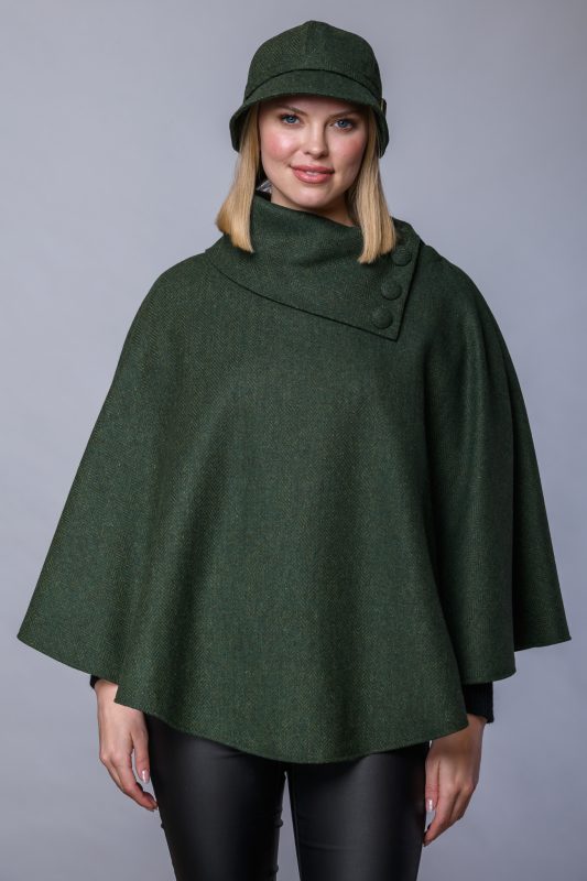 Mucros Weavers Tweed Poncho