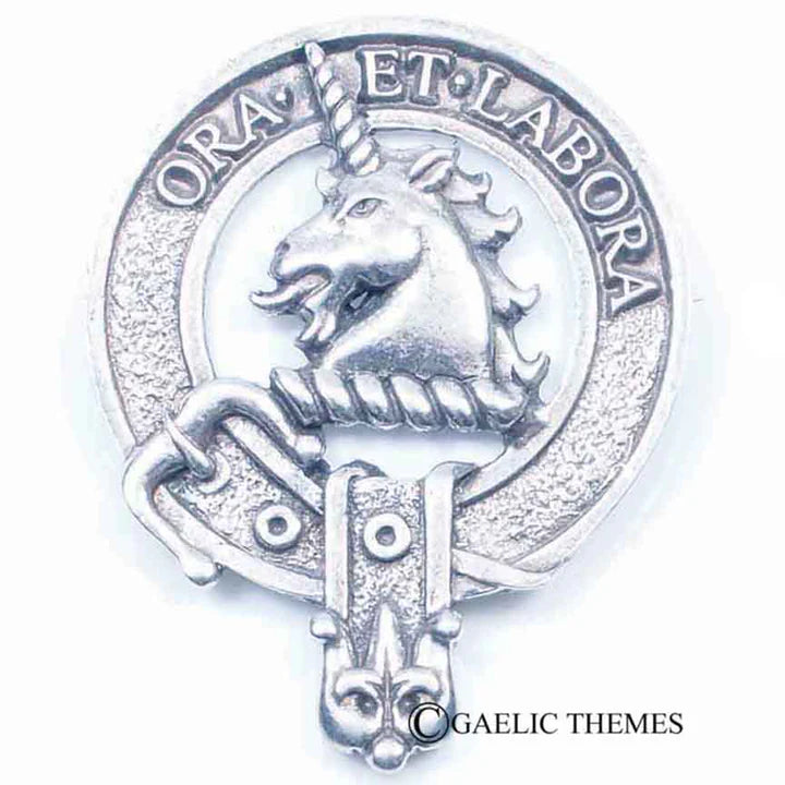 Scottish Clan Family Name Cap Badge   MacPherson - Young