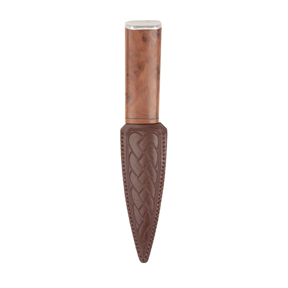 Thuya Burl Arisaig Sgian Dubh With Pewter Cap
