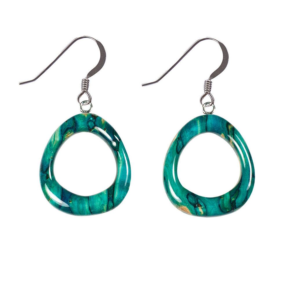 Heathergem Rounded Triangle Drop Earrings