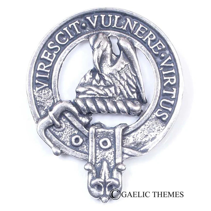 Scottish Clan Family Name Cap Badge   MacPherson - Young