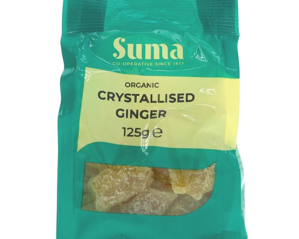 Suma Organic Crystallised Ginger 125g
