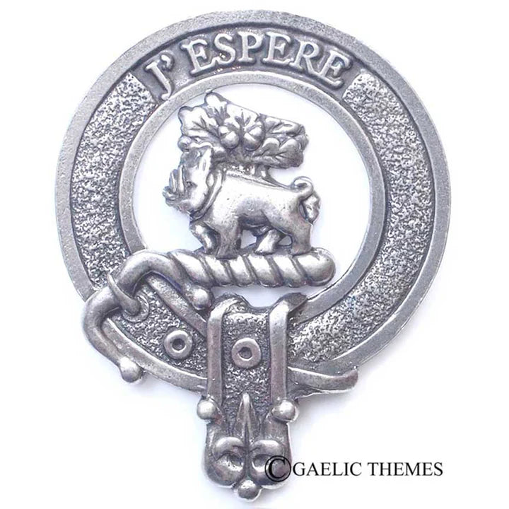 Scottish Clan Family Name Cap Badge   MacPherson - Young