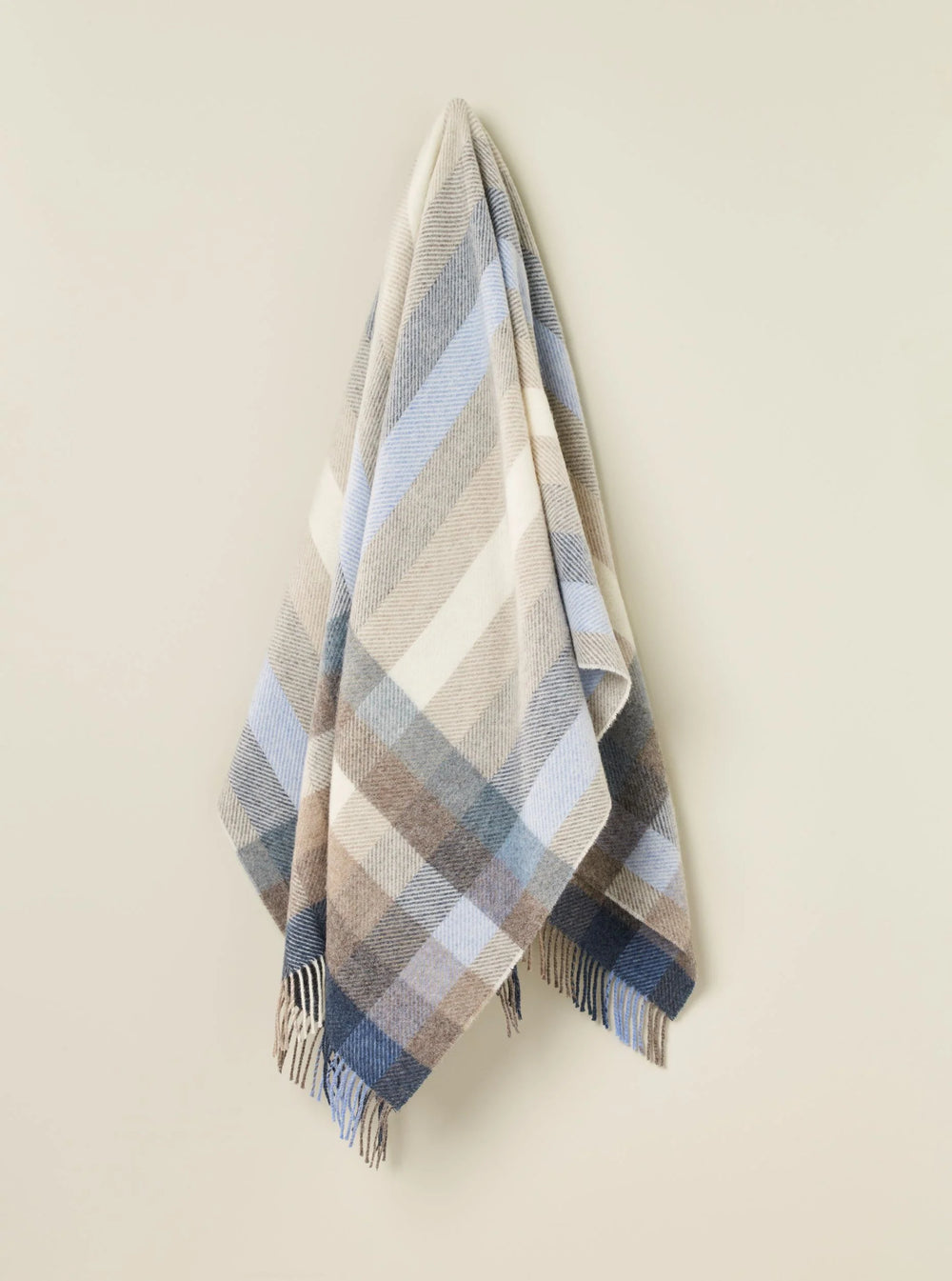 Woodale Design Pure Wool Throw - Blue