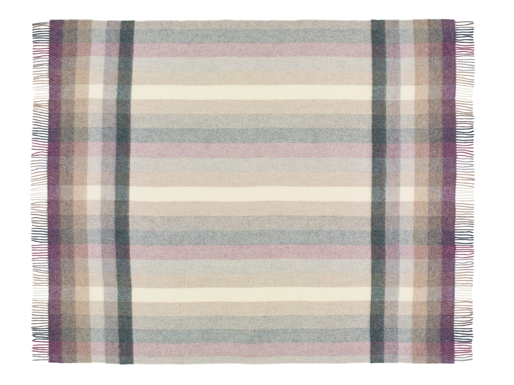 Woodale Design Pure Wool Throw - Heather