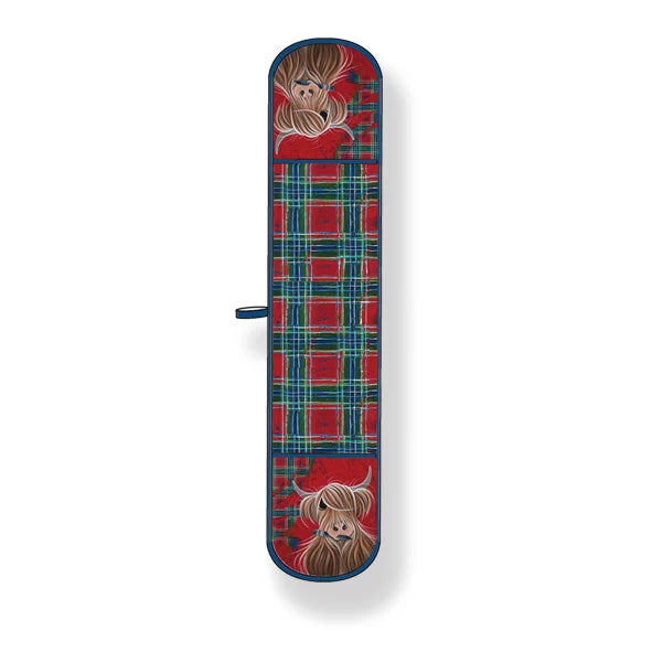 McMoo Tartan Paint Double Oven Glove