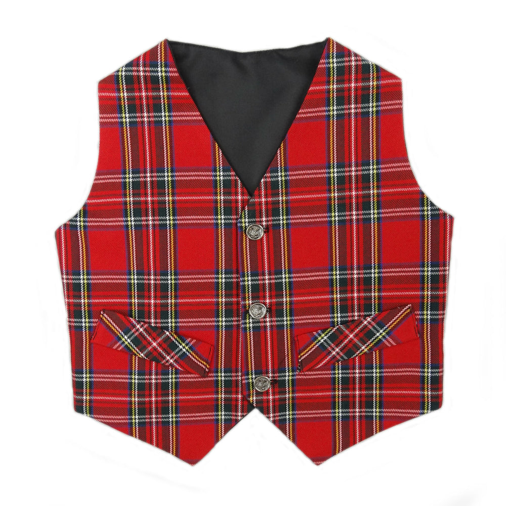 Boy's Royal Stewart Tartan Waistcoat