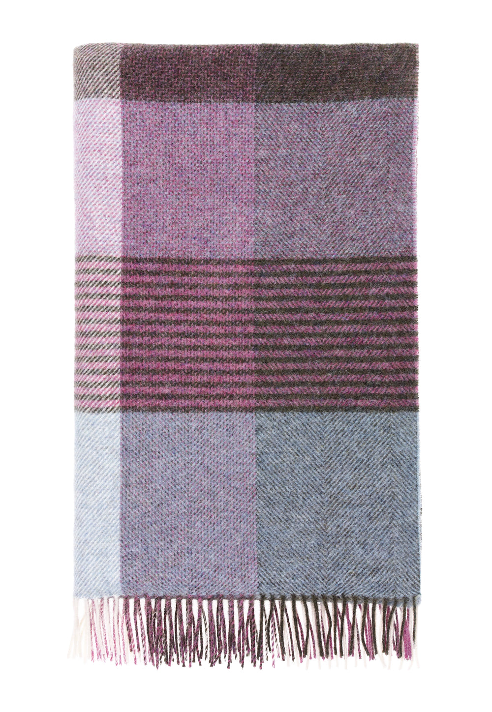 SHETLAND PURE NEW WOOL BLANKET - LINDLEY HEATHER