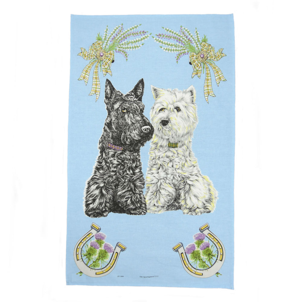 Westies Tea Towel