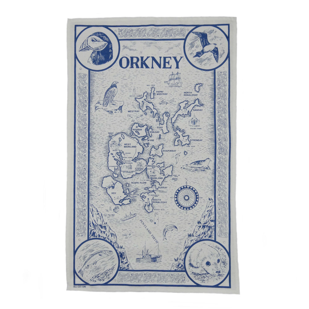 Orkney Blue Tea Towel