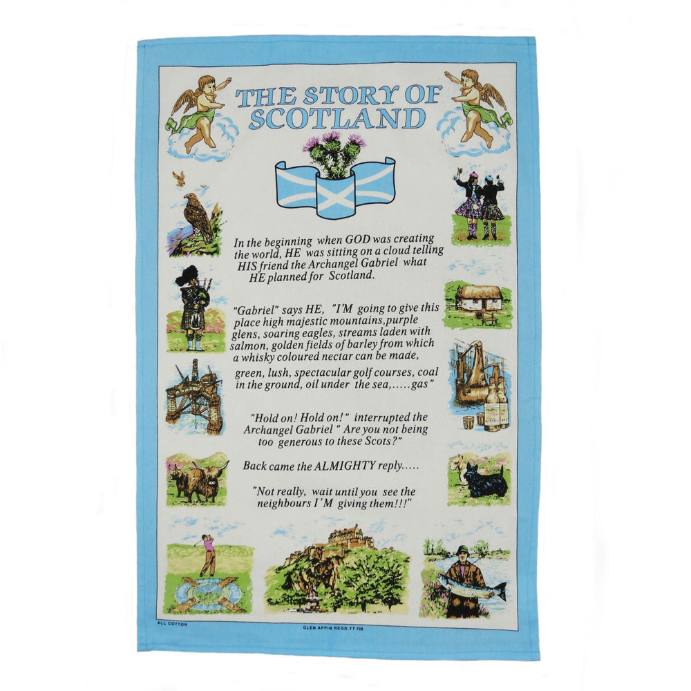 Story of Scotland Tea Towel