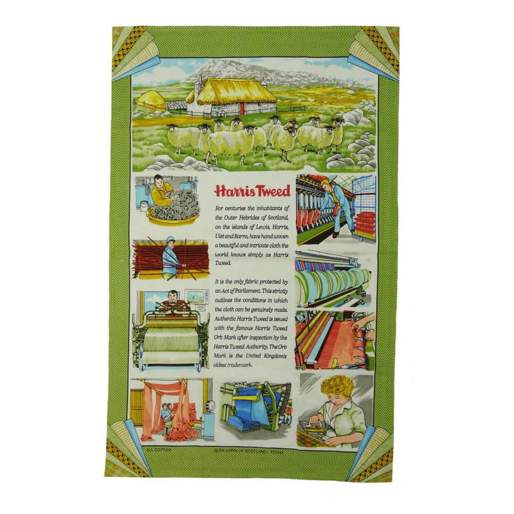 Story of Harris Tweed Tea Towel