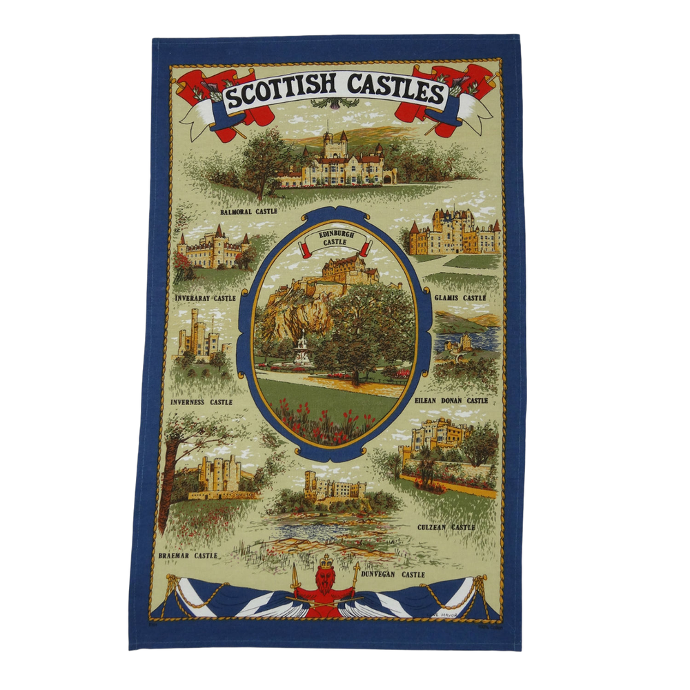 Scottish Castles Tea Towel