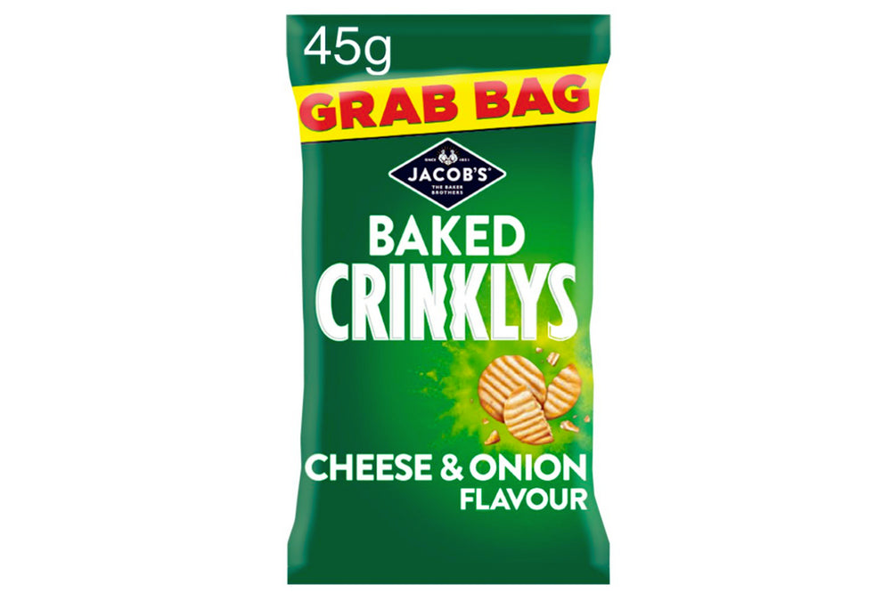 Jacob's Crinklys Cheese & Onion 45g