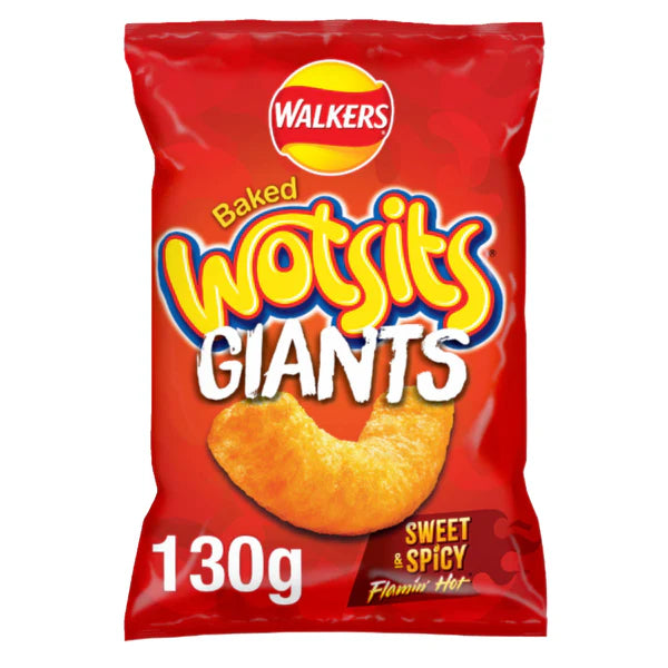 Walker's Baked Wotsits Giant Sweet & Spicy Flamin Hot 130g