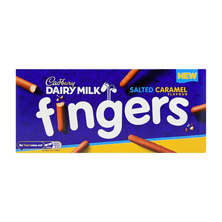 Cadbury Salted Caramel Fingers 114g