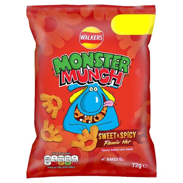 Walker's Monster Munch Mega Sweet & Spicy 72g