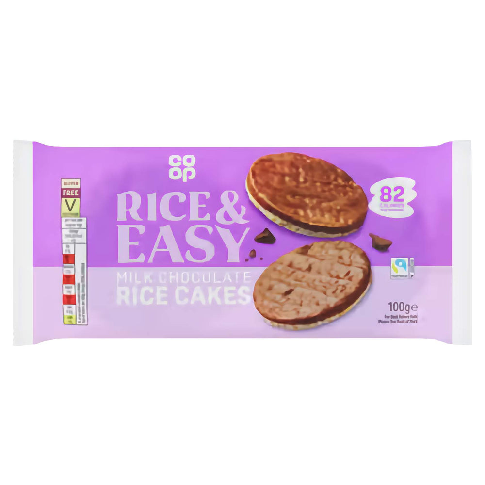 Co Op Milk Chocolate Rice Cakes 100g