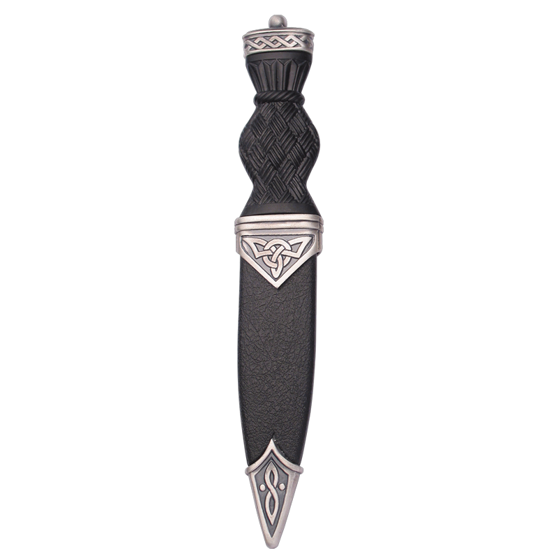 Celtic Matt Sgian Dubh With Plain Top