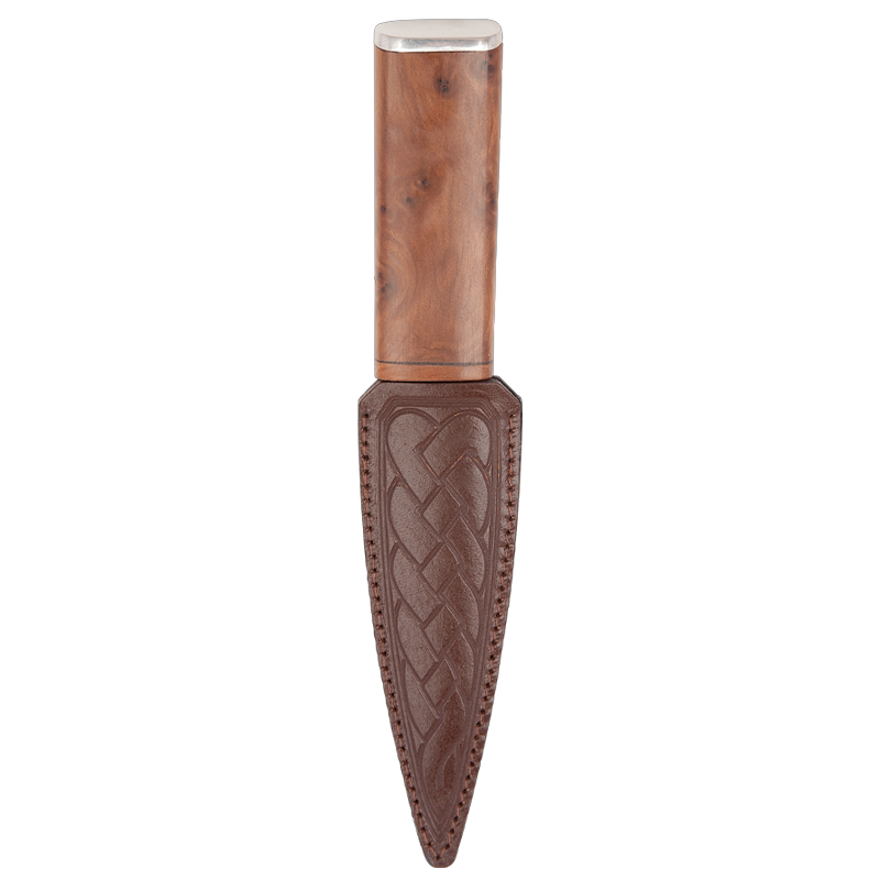 Thuya Burl Arisaig Sgian Dubh With Pewter Cap