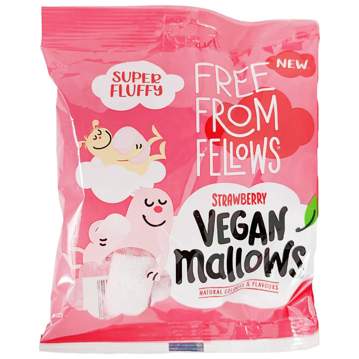 Free From Fellows Strawberry Mallows 105g