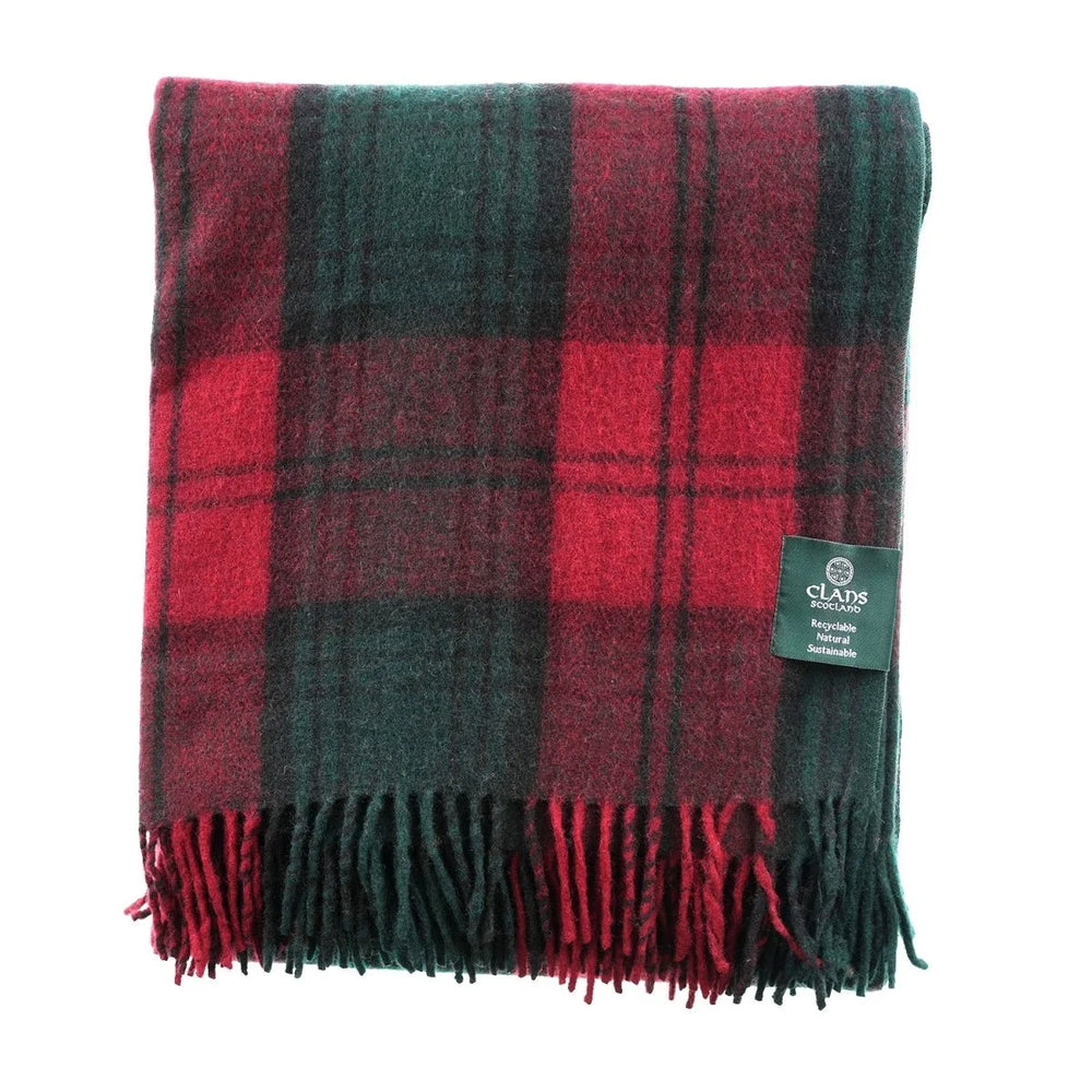 Lindsay Highland Wool Blend Tartan Blanket