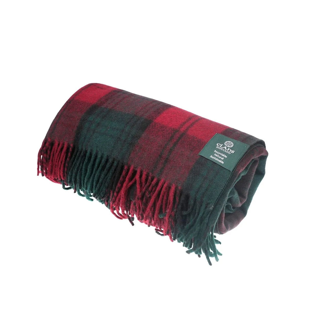 Lindsay Highland Wool Blend Tartan Blanket