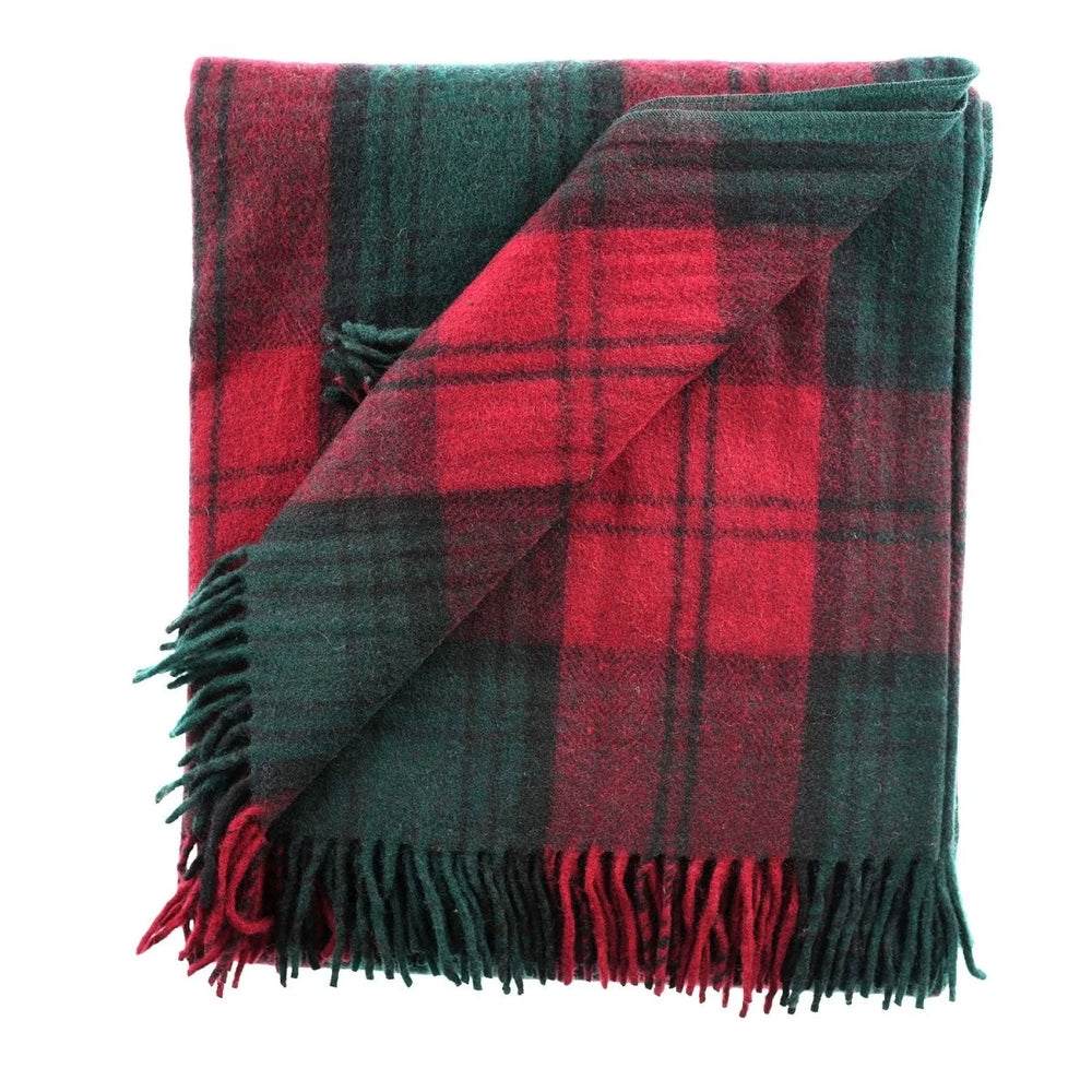 Lindsay Highland Wool Blend Tartan Blanket